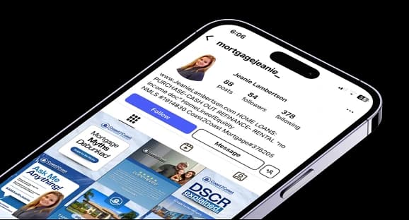 Social Media Marketing on mobile device